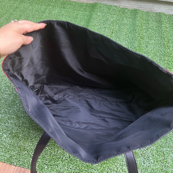 Victoria’s Secret Black Red BUFFALO Plaid Weekender Tote Bag. - Picture 15 of 17